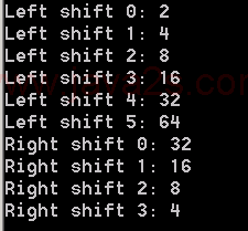 A bit shift example
