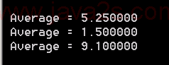  Calculating an average using variable argument lists