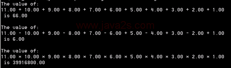 Implementing arithmetic and array functions