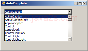Buildin AutoCompleteMode for ComboBox