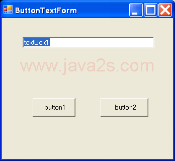 TextBox and button on form