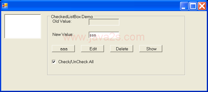 CheckedListBox Demo 2
