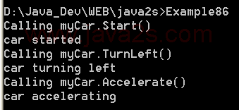 illustrates deriving an interface from multiple interfaces