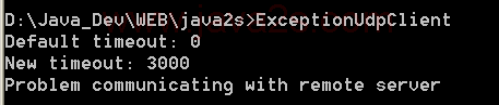 Exception Udp Client