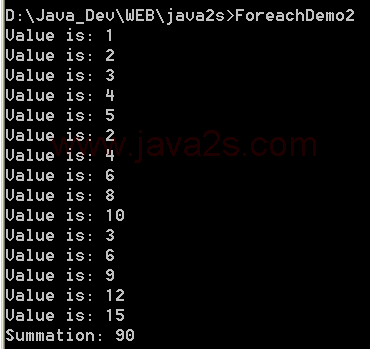 Use foreach on a two-dimensional array