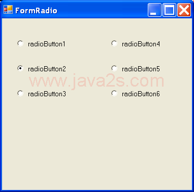 RadioButton on a form