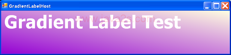 Gradient Label Host