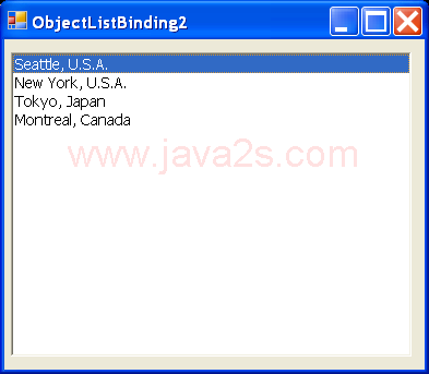 Object ListBox Data Binding 2
