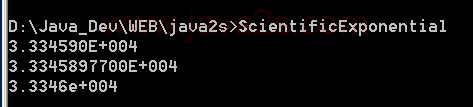 Numeric Formatting:Standard Format Strings:Scientific (Exponential)