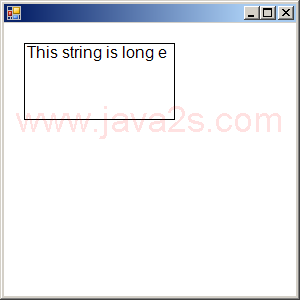 String format flag: No Wrap