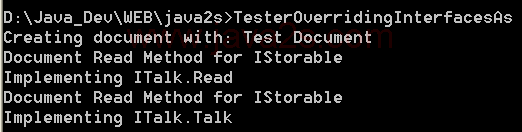 Overriding Interfaces: Tester Overriding InterfacesAs