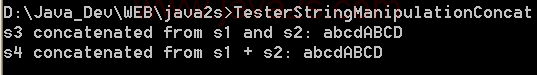 String Manipulation Concatenate