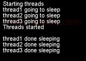 Thread sleep demo