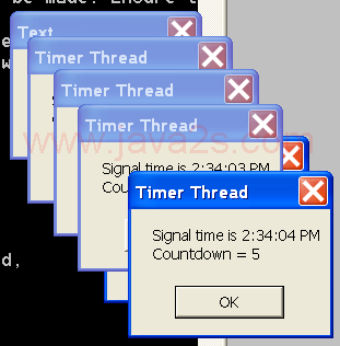 Demonstrates using the System.Timers.Timer class 2