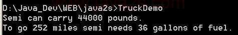 Build a derived class of Vehicle for trucks