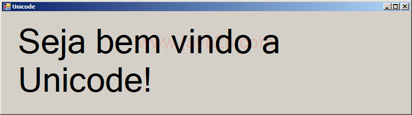 Unicode encoding: 