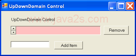 UpDown Control