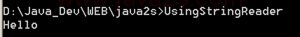 Using String Reader