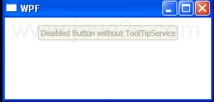 A Tool Tip on a Disabled Control