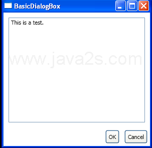 Basic DialogBox