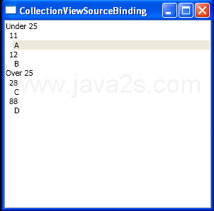 Create CollectionViewSource