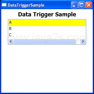 DataTrigger, ListBox and user object