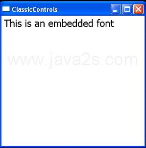 Embedded Font