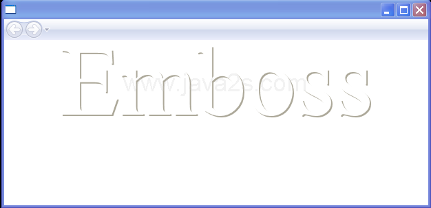Emboss Text