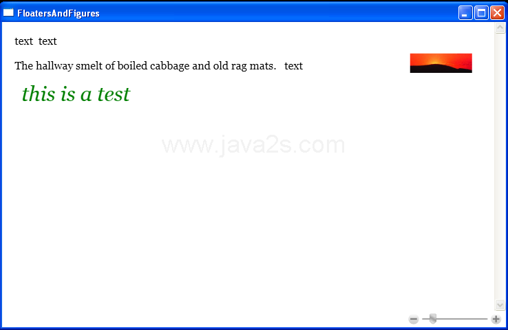 Figures in a FlowDocument