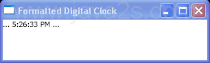 Formatted Digital Clock