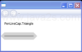 PenLineCap.Triangle