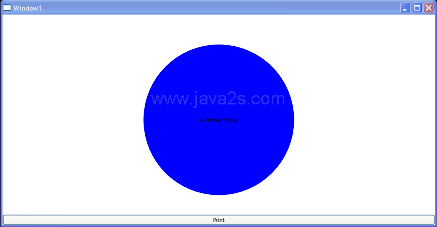 Print a WPF Visual