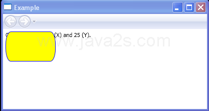 Rounded Rectangle Corner radius of 10 (X) and 25 (Y)