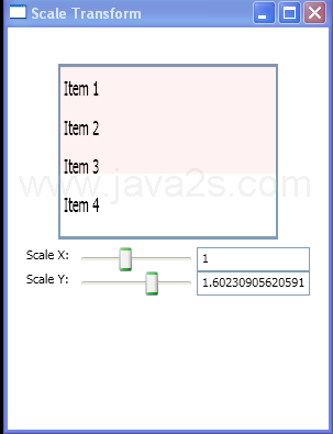 Scale a ListBox