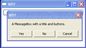 Set Message, Header, and Button for MessageBox