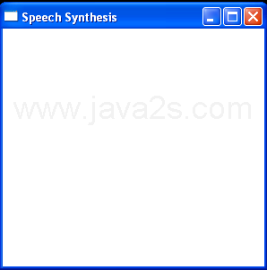 SpeechSynthesizer demo