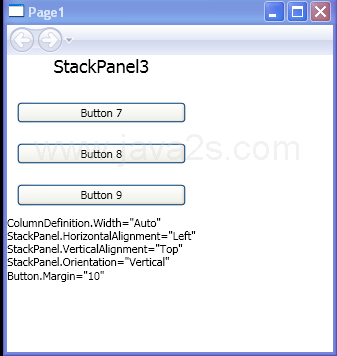 StackPanel.Orientation=Vertical