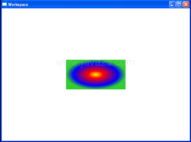 This rectangle is painted with a radial gradient