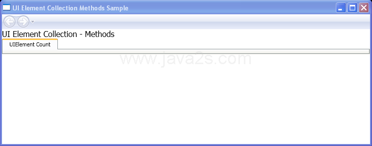 UIElement Count