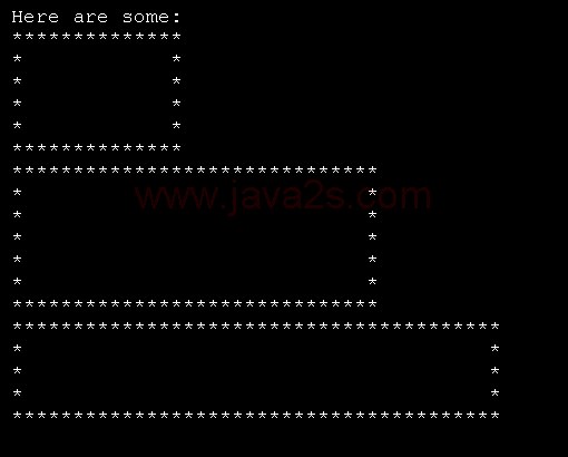 An inserter can be used to output data in any form