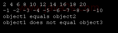 Array class for 10 int value with overloaded functions: +, -, ==