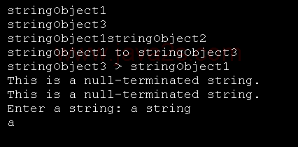 A short string demonstration