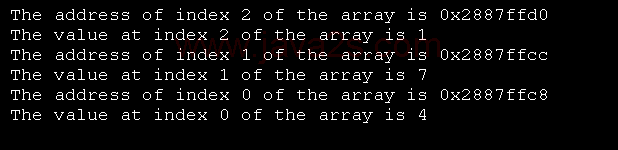 Decrementing a Pointer for int value