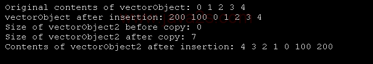 Demonstrate front_insert_iterator in vector