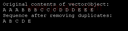 Demonstrating unique() in vector