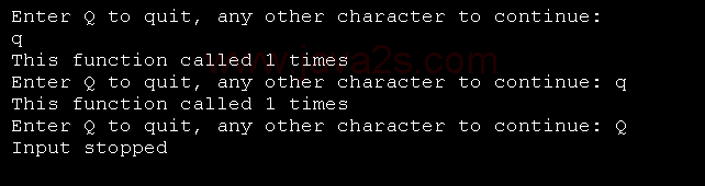 Function local variable