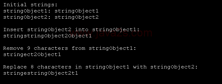 String insert(), erase(), and replace()