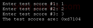 Using the cout Object with Numeric Arrays