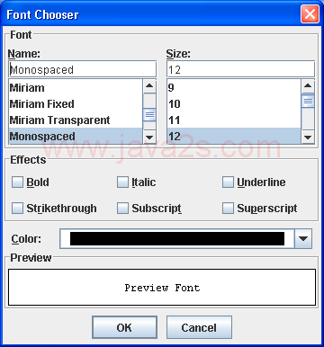 Advanced Font Chooser 