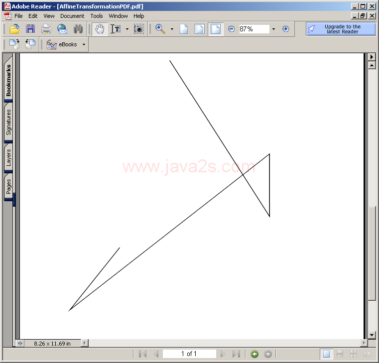 AffineTransformation in PDF